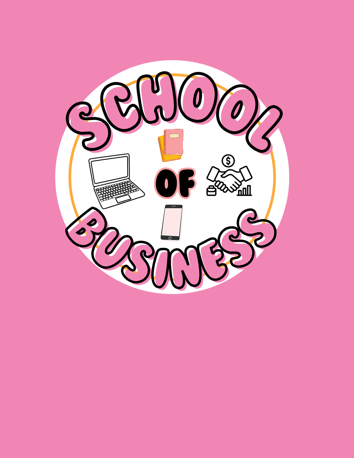 SCHOOL OF BUSINESS BINDER COVER (PINK)
