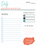 DAILY PRAYER JOURNAL (BELIEVE)