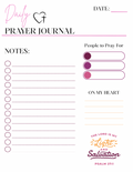 DAILY PRAYER JOURNAL (PINK/PURPLE) PSLAM 27:1 W/ HEART
