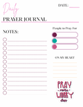 DAILY PRAYER JOURNAL (PRAY MORE, WORRY LESS)