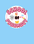 SCHOOL OF PHARMACY BINDER COVER (BLUE & PINK)