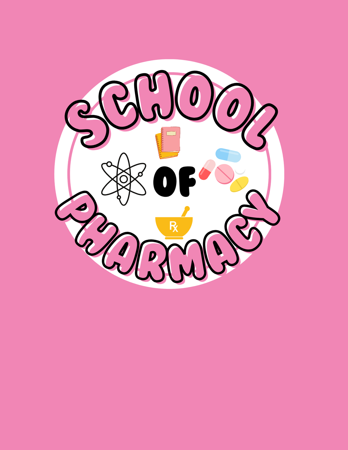 SCHOOL OF PHARMACY BINDER COVER (PINK)